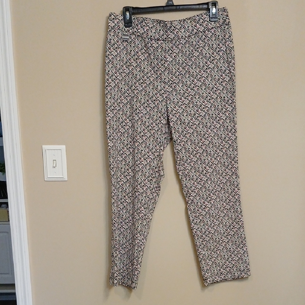 Women's Printed Ankle Pants - Cream Multi